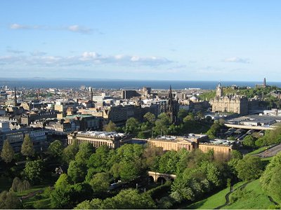 View Of Edinburgh From The Castle